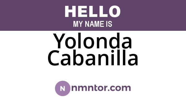 Yolonda Cabanilla