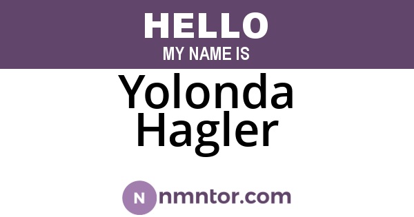 Yolonda Hagler
