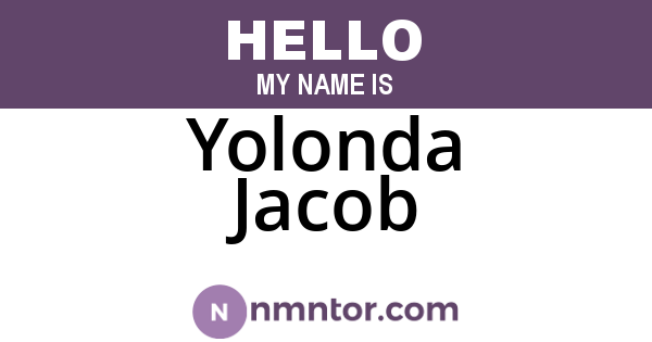 Yolonda Jacob