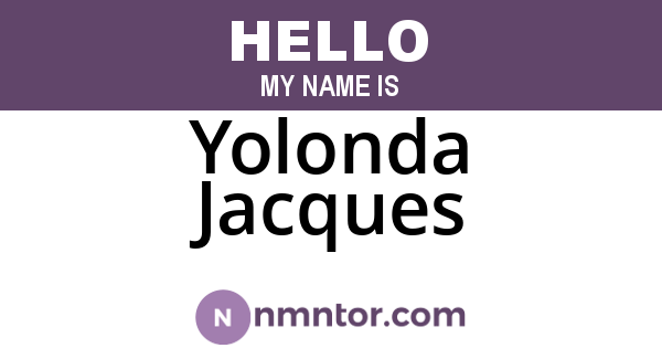 Yolonda Jacques