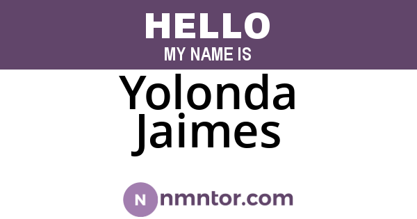 Yolonda Jaimes