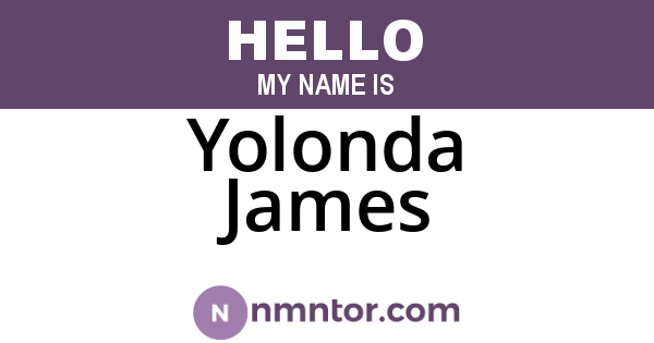 Yolonda James