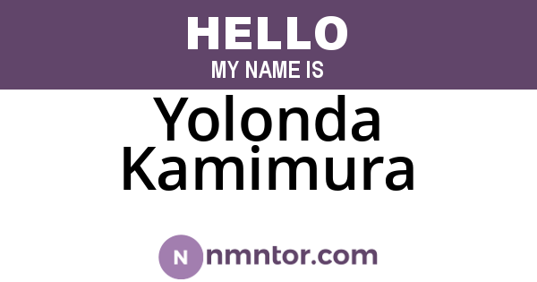 Yolonda Kamimura