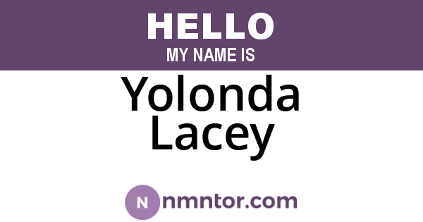 Yolonda Lacey