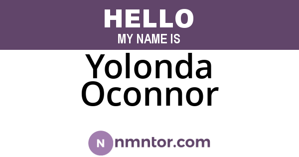 Yolonda Oconnor
