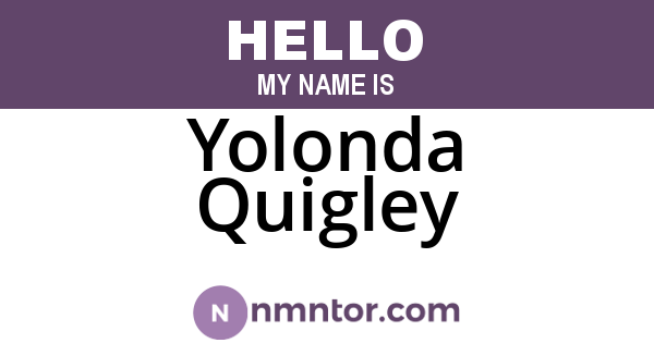 Yolonda Quigley