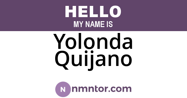 Yolonda Quijano
