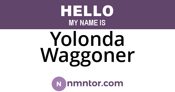 Yolonda Waggoner