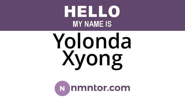 Yolonda Xyong
