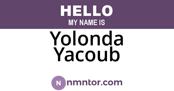 Yolonda Yacoub