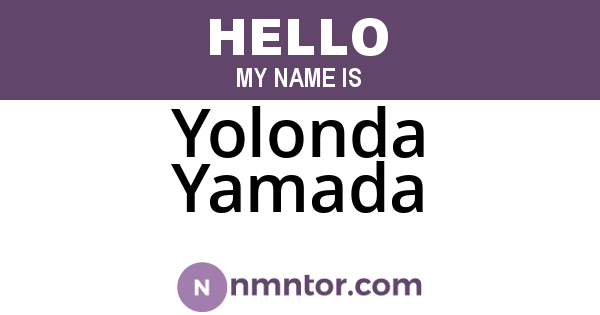 Yolonda Yamada