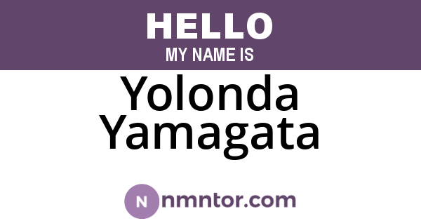 Yolonda Yamagata