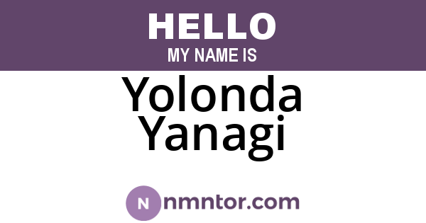 Yolonda Yanagi
