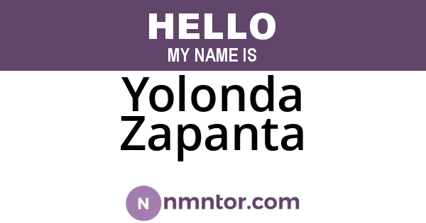 Yolonda Zapanta