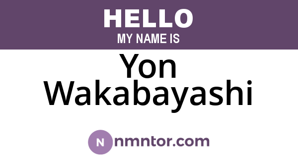 Yon Wakabayashi