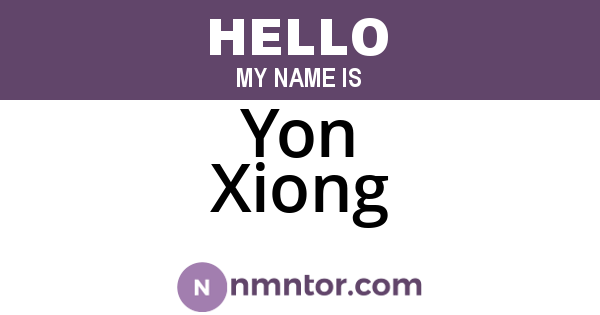 Yon Xiong