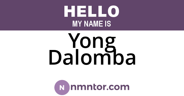 Yong Dalomba