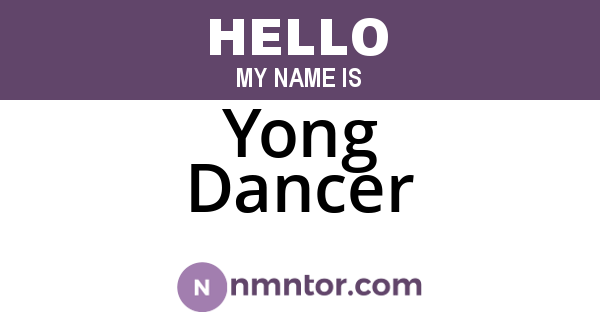Yong Dancer