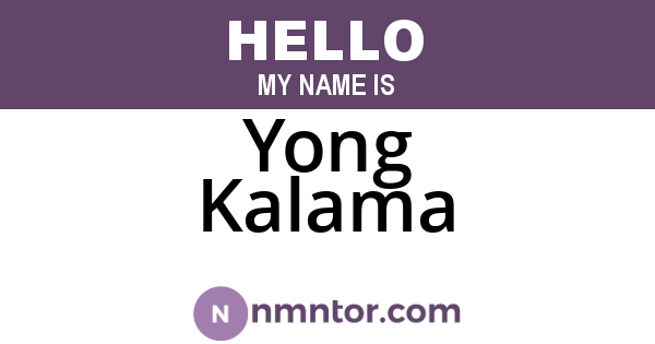 Yong Kalama