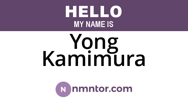 Yong Kamimura