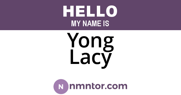 Yong Lacy