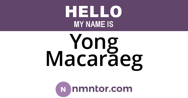 Yong Macaraeg