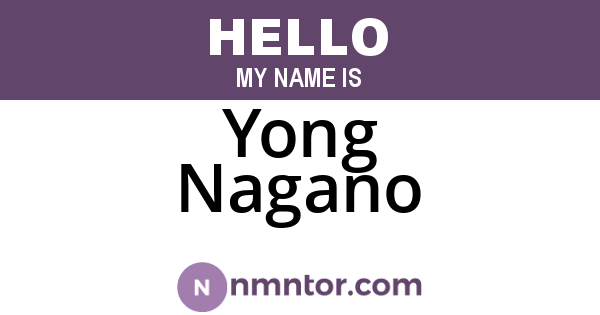 Yong Nagano