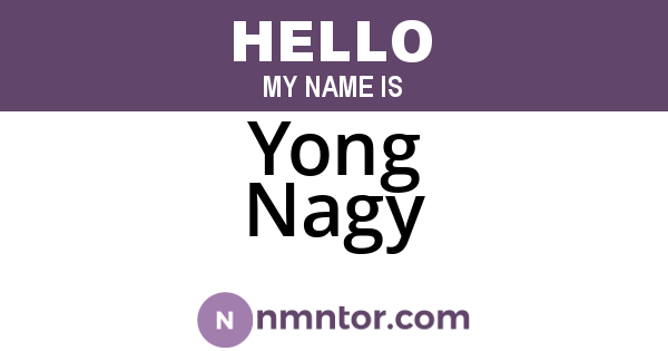 Yong Nagy