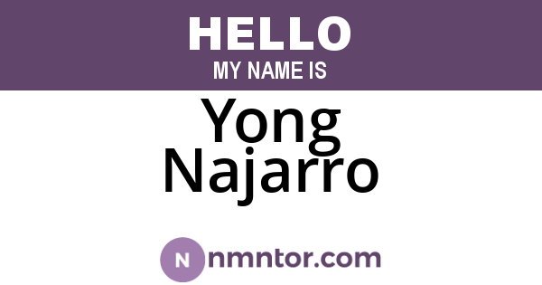 Yong Najarro