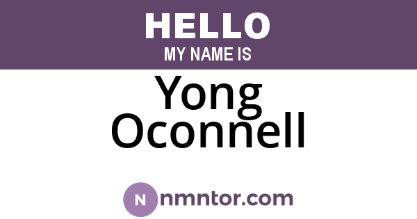 Yong Oconnell