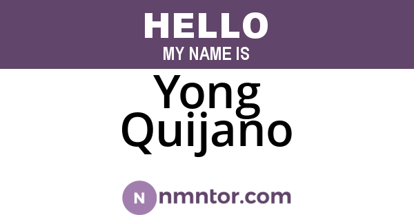 Yong Quijano