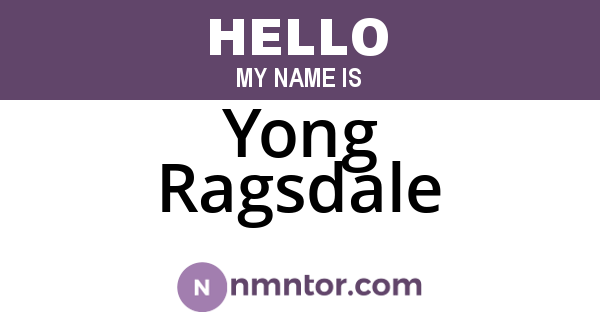 Yong Ragsdale
