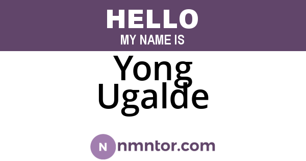 Yong Ugalde