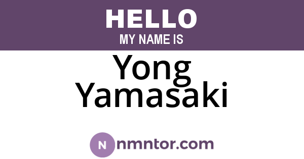 Yong Yamasaki