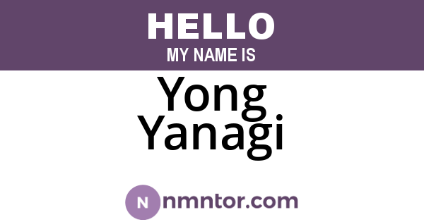 Yong Yanagi