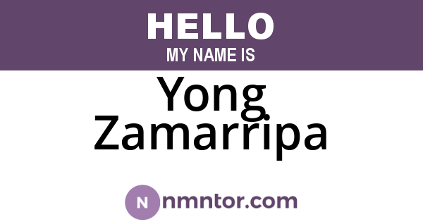 Yong Zamarripa
