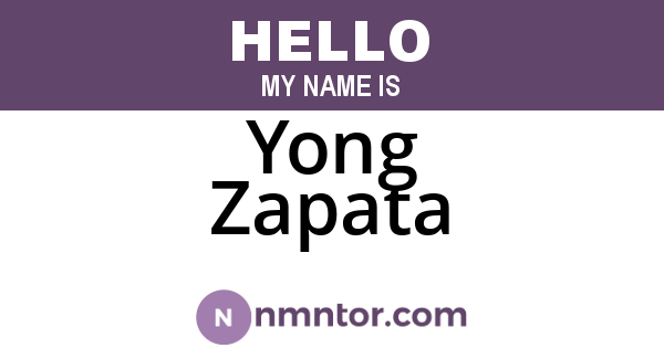 Yong Zapata