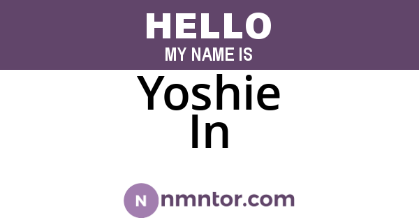 Yoshie In