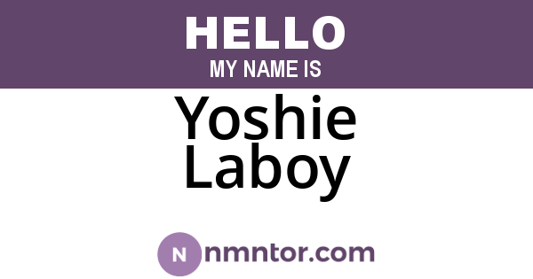 Yoshie Laboy