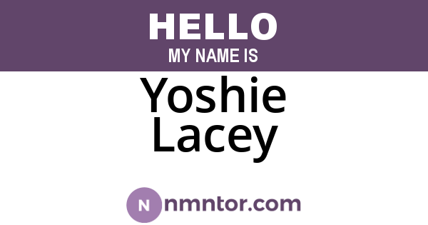 Yoshie Lacey