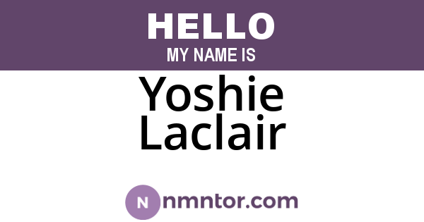 Yoshie Laclair
