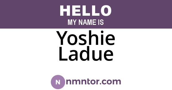 Yoshie Ladue