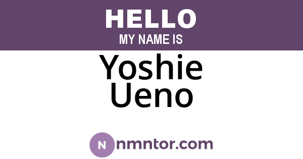 Yoshie Ueno