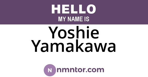 Yoshie Yamakawa