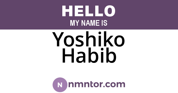 Yoshiko Habib