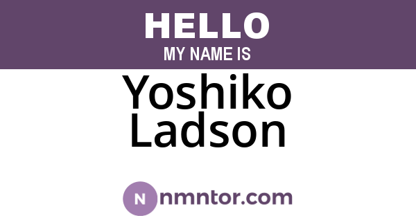 Yoshiko Ladson