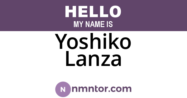 Yoshiko Lanza