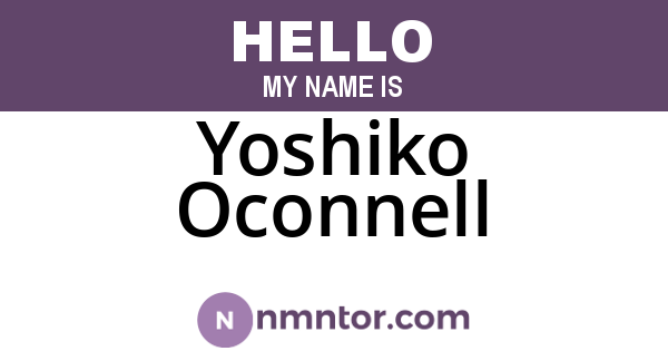 Yoshiko Oconnell