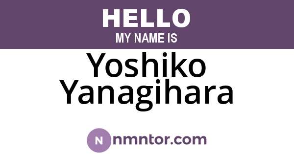 Yoshiko Yanagihara