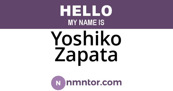 Yoshiko Zapata